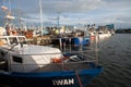 Fisherman`s boats in the port of WÃâadysÃâawowo Royalty Free Stock Photo